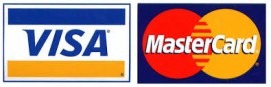 Visa and Mastercard Accepted